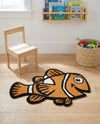 Whimsy Wonders Wool Collection Area Rug - Safari Rectangle Orange  lifestyle 8