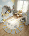Wonder Tykes Collection Area Rug -  Twirl Round Gray  lifestyle 10
