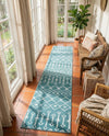 Marrakech Lattice Collection Area Rug - Medina (Turquoise) Runner Turquoise  lifestyle 61
