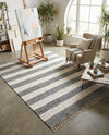 Tassel Trail Collection Area Rug - Pathway (Gray) Rectangle Gray  lifestyle 10