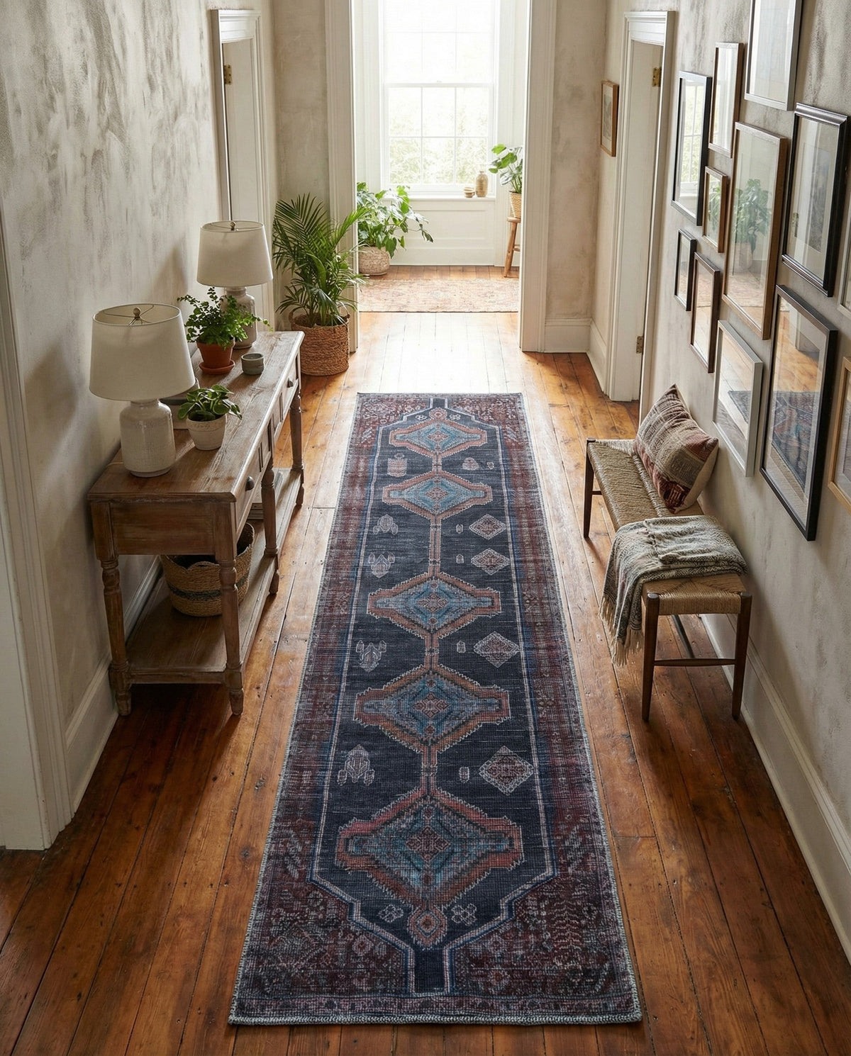 Rovaniemi Collection Area Rug - Lapland Runner Charcoal and Gray  lifestyle 86