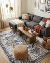 Baroque Era Collection Area Rug - Versailles (Sea Salt White) Rectangle Sea Salt White  lifestyle 30