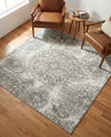 Riviera Elegance Collection Area Rug -  Monaco (Light Gray) Square Light Gray  lifestyle 59