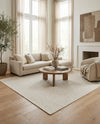 Trellis Wool Collection Area Rug - Cobbles Rectangle Ivory  lifestyle 22