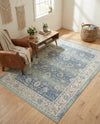 Savannah Series Collection Area Rug -  Beaufort Rectangle French Blue  lifestyle 18