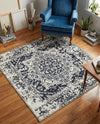 Georgetown Rugs Collection Area Rug - Dupont (Blue) Square Blue  lifestyle 55