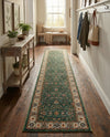Casablanca Tapestry Collection Area Rug -  Marrakech (Emerald Green) Runner Emerald Green  lifestyle 56