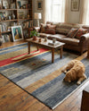 Zagros Oasis Collection Area Rug -  Lordegan Rectangle Blue  lifestyle 19