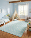 Wonder Tykes Collection Area Rug -  Mosaic Rectangle Clear Blue  lifestyle 30