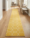Trellis Mosaic Collection Area Rug - Arborville (Yellow) Runner Yellow  lifestyle 89