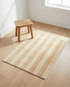 Hampton Stripes Wool Collection Area Rug - Montauk Rectangle Beige  lifestyle 11