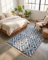 Cozy Cove Shag Collection Area Rug -  Dunes Rectangle Blue  lifestyle 41