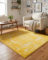 Georgetown Rugs Collection Area Rug - Dupont (Yellow) Square Yellow  lifestyle 55