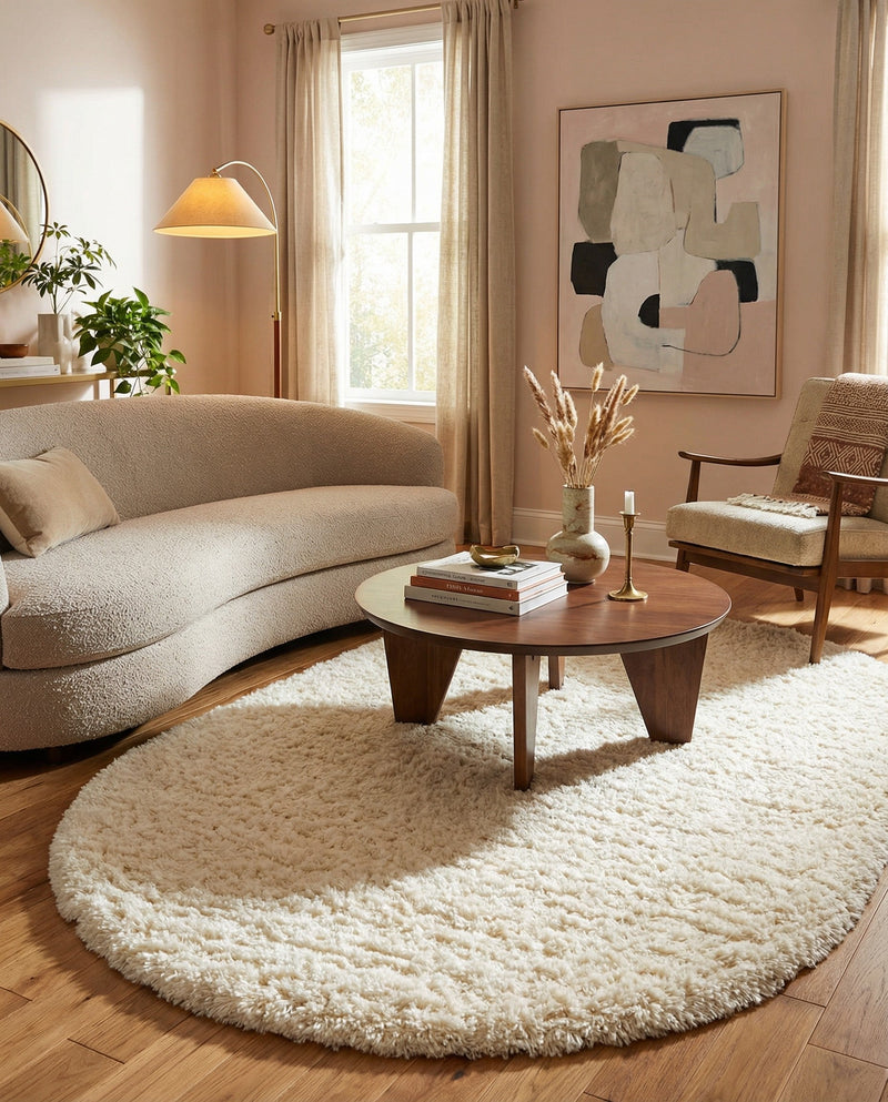 Majestic Manor Collection Area Rug - Versailles (Bone) Oval Bone  lifestyle 62