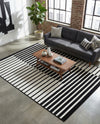 Copenhagen Edge Collection Area Rug -  Vesterbro Rectangle Black  lifestyle 31