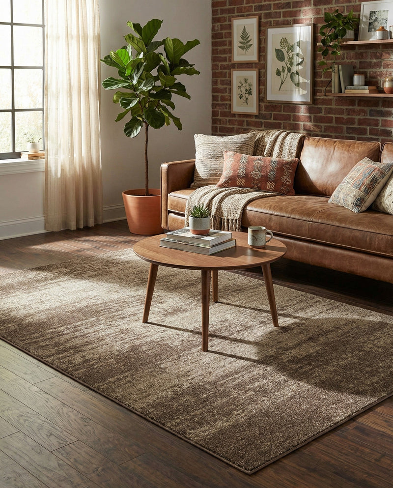 Studio Haven Collection Area Rug -  Gallery (Brown) Rectangle Brown  lifestyle 38