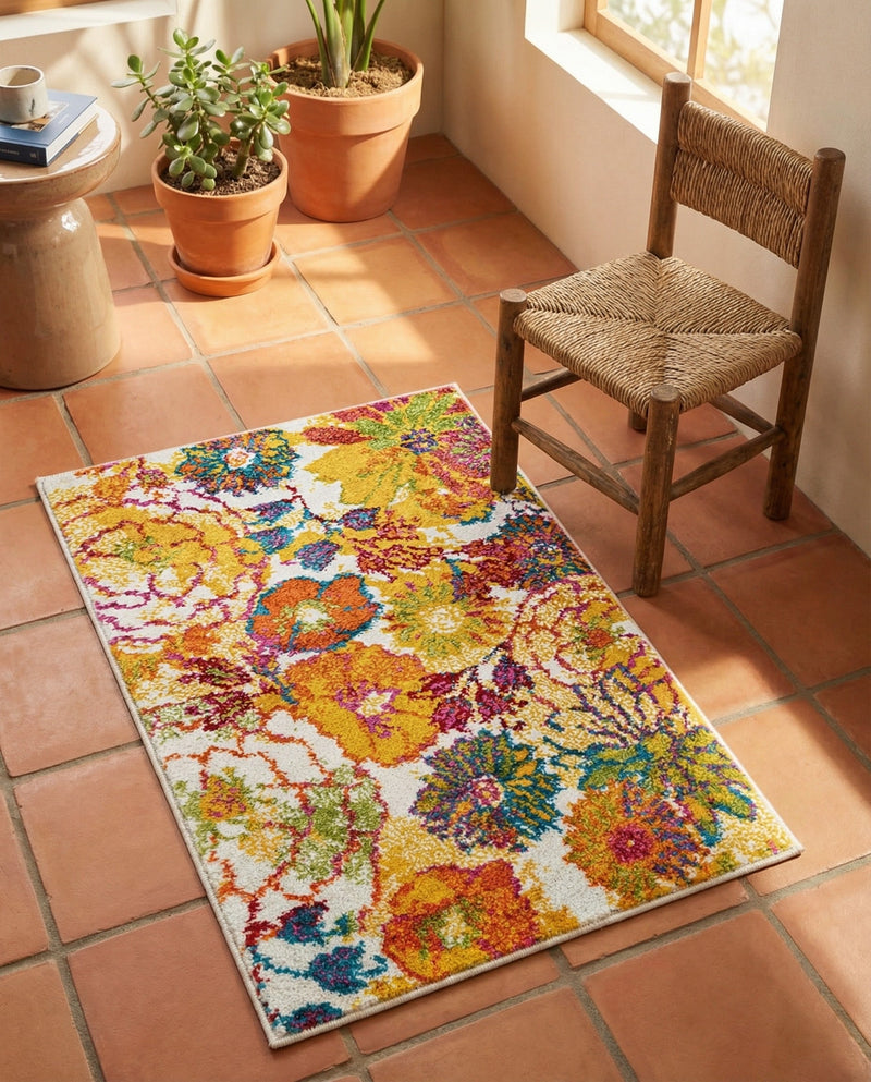 Venetian Elegance Collection Area Rug -  Accademia Rectangle Ivory  lifestyle 65