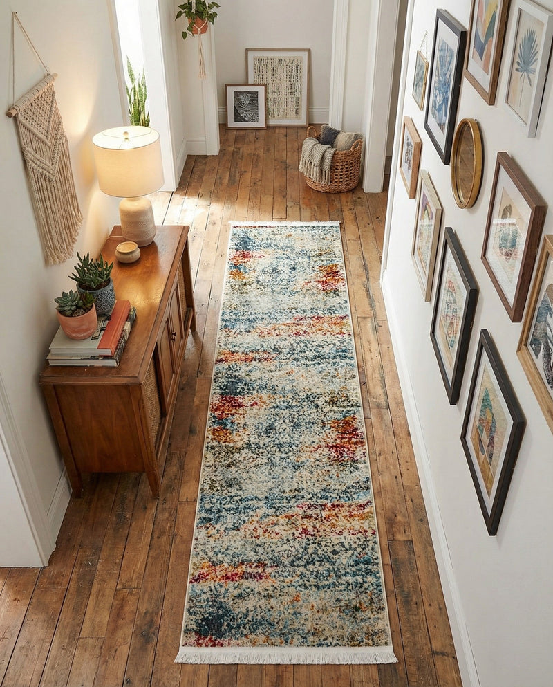 Caribbean Breeze Collection Area Rug -  Isla Runner Cream  lifestyle 49