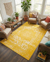 Georgetown Rugs Collection Area Rug - Dupont (Yellow) Rectangle Yellow  lifestyle 16