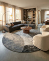 Copenhagen Edge Collection Area Rug -  Amager Round Multi  lifestyle 69