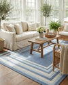 Lagoon Oasis Collection Area Rug -  Harbor Rectangle Blue  lifestyle 7