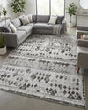 Dresden Elegance Collection Area Rug -  Zittau Rectangle Gray  lifestyle 11