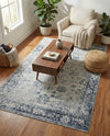 Riviera Elegance Collection Area Rug - Antibes (Light Blue) Rectangle Light Blue  lifestyle 16