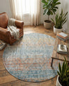 Coastal Haven Collection Area Rug -  Oceania Round Multi  lifestyle 32