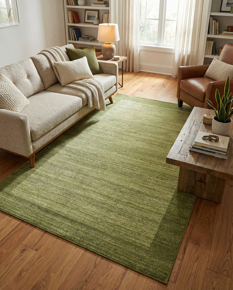 Studio Haven Collection Area Rug -  Conservatory (Light Green) Rectangle Light Green  lifestyle 23