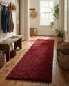 Plush Oasis Collection Area Rug - Serenity (Cherry Red) Runner Cherry Red  lifestyle 68