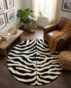 Savannah Sojourn Collection Area Rug -  Kilimanjaro Round Black  lifestyle 53
