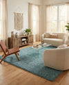 Plush Oasis Collection Area Rug - Serenity (Light Slate Blue) Rectangle Light Slate Blue  lifestyle 24
