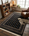 Samarkand Elegance Collection Area Rug -  Margilan (Dark Green) Rectangle Dark Green  lifestyle 21