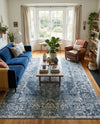 Cambridge Classics Collection Area Rug -  Magdalene (Blue) Rectangle Blue  lifestyle 7