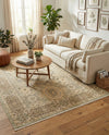 Ottoman Elegance Collection Area Rug -  Ephesus Rectangle Light Green  lifestyle 9