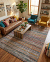 Jewel Oasis Collection Area Rug - Sapphire (Multi) Rectangle Multi  lifestyle 25