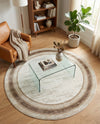Coastal Haven Collection Area Rug -  Mariner Round Ivory  lifestyle 37