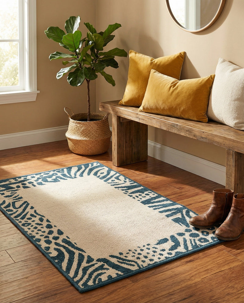 Savannah Escape Collection Area Rug - Serengeti Rectangle Ivory  lifestyle 28