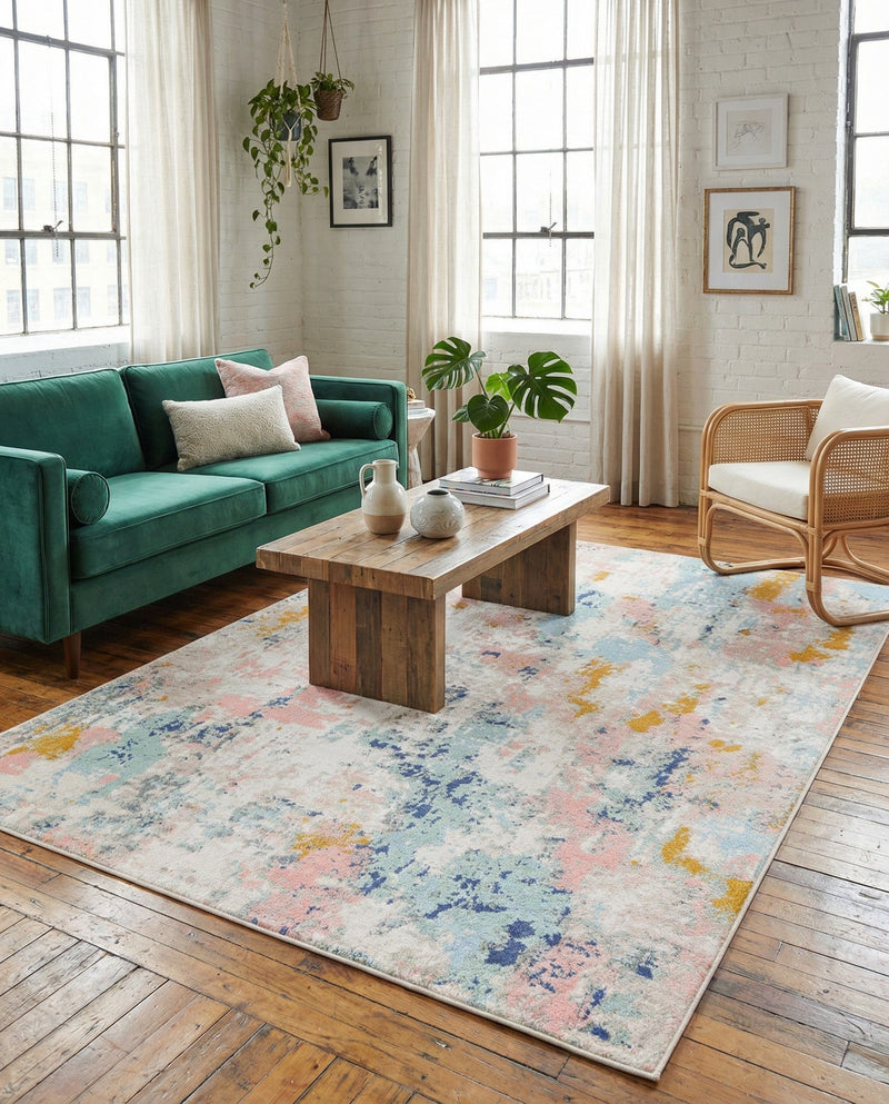 Lagoon Oasis Collection Area Rug -  Seagrass Rectangle Multi  lifestyle 12