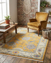 Arcadia Rugs Collection Area Rug - Eden (Yellow) Rectangle Yellow  lifestyle 24
