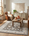 Savannah Elegance Collection Area Rug - Augusta (Fume Gray) Rectangle Fume Gray  lifestyle 9