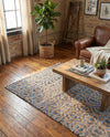 Osian Looms Collection Area Rug - Colaba Rectangle Navy Blue  lifestyle 6