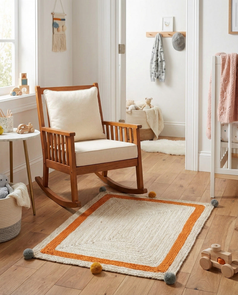 Playful Threads Jute Collection Area Rug - Tanglewood Rectangle White  lifestyle 6