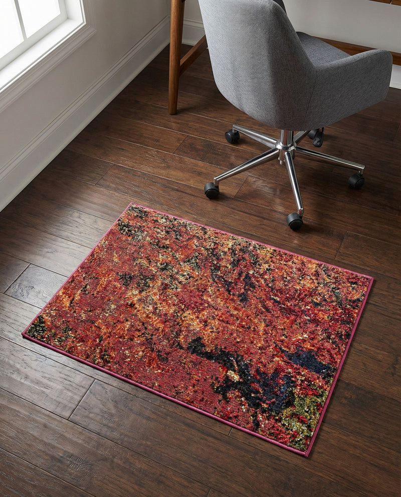 Autumnal Tapestry Collection Area Rug -  Chromaticville Rectangle Multi  lifestyle 19