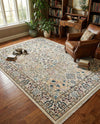 Persian Elegance Collection Area Rug -  Kerman (Ivory) Rectangle Ivory  lifestyle 5