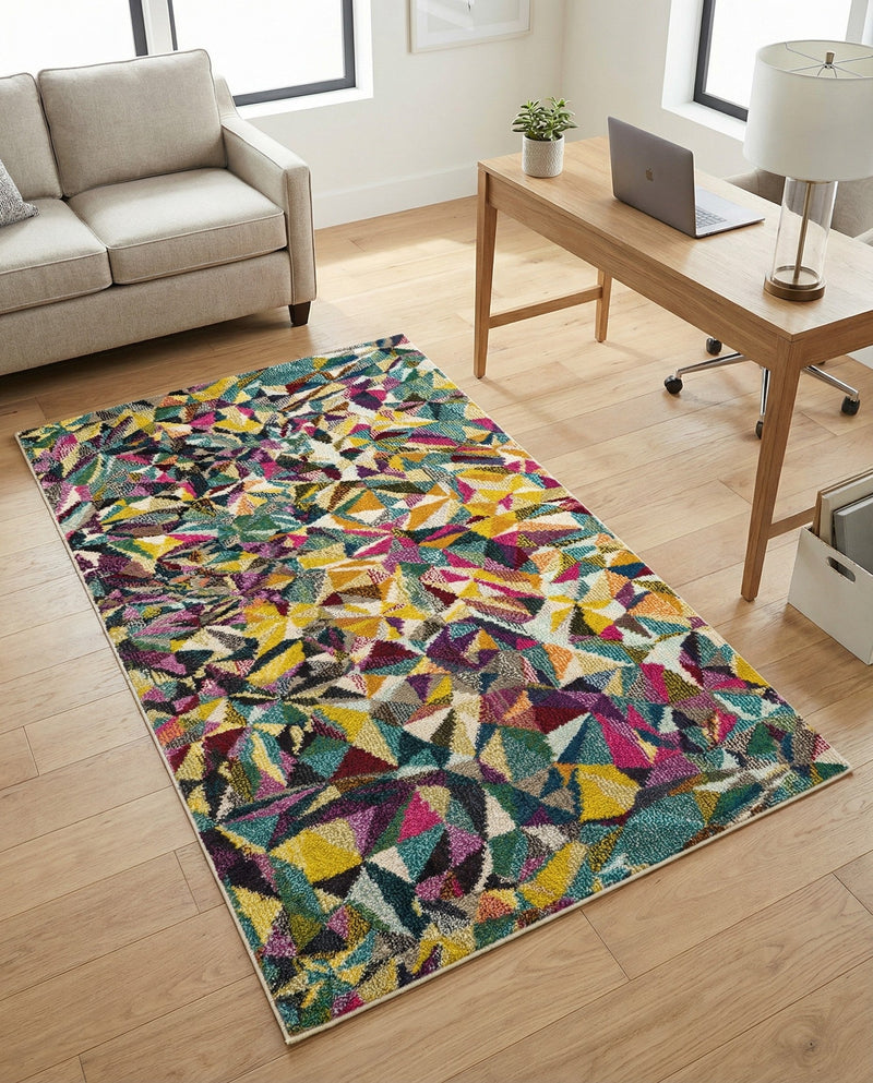 Marrakesh Elegance Collection Area Rug -  Toubkal Rectangle Multi  lifestyle 18