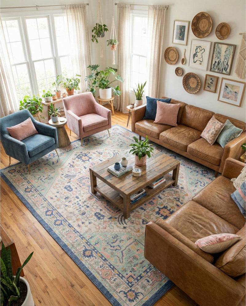 Savannah Series Collection Area Rug - Charleston (Multi) Rectangle Multi  lifestyle 10