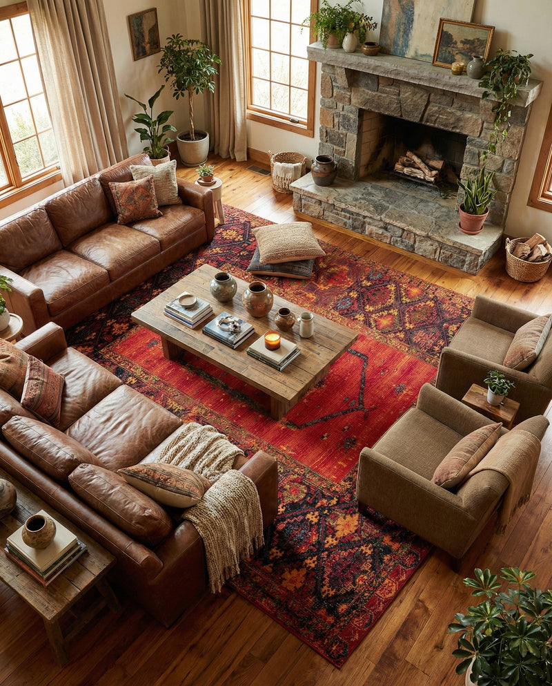 Safari Escape Rugs Collection Area Rug - Serengeti Square Multi  lifestyle 46