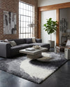 Cozy Haven Shag Collection Area Rug -  Oasis Rectangle Smoke Gray  lifestyle 29