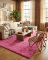 Plush Oasis Collection Area Rug - Serenity (Taffy Pink) Rectangle Taffy Pink  lifestyle 30